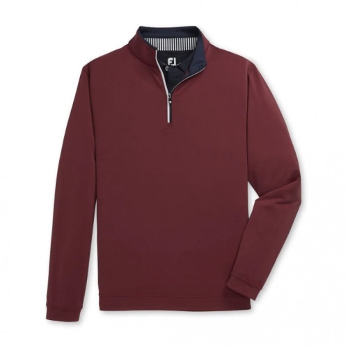 Chaquetas Footjoy Ligeros Quarter-Zip Hombre Rojos Azul Marino | MX-846321R