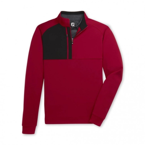 Chaquetas Footjoy Pique Deporte Mid-Layer Hombre Crimson | MX-748605Q