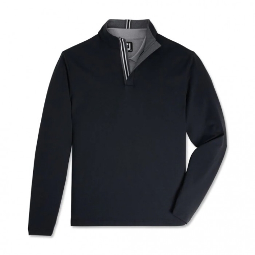 Chaquetas Footjoy Quarter-Zip Hombre Negros | MX-068295P