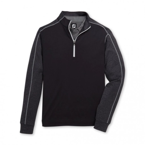 Chaquetas Footjoy Tonal Heather Mid-Layer Hombre Negros | MX-408697R