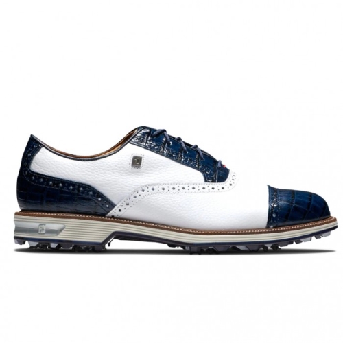 Tenis Golf Con Pinchos Footjoy Premiere Series - Tarlow Hombre Blancos Azul Marino | MX-482905N