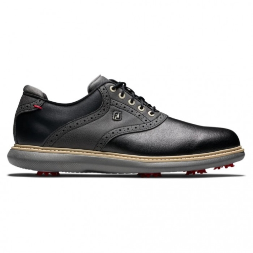 Tenis Golf Con Pinchos Footjoy Traditions Hombre Negros | MX-037428C