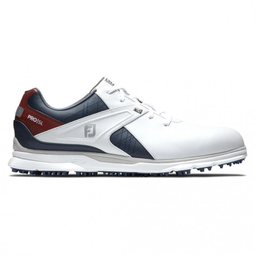 Tenis Golf Sin Pinchos Footjoy Pro|SL Hombre Blancos Azul Marino Vino Granate | MX-381409G