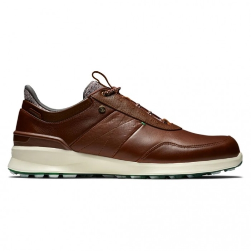 Tenis Golf Sin Pinchos Footjoy Stratos Hombre Cognac | MX-856213N